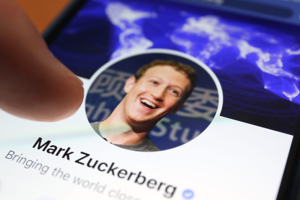 Mark Zuckerberg in seinem Netzwerk; Rechte: WDR/Schieb