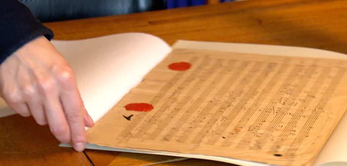 Die Noten der Symphonie liegen im Beethoven-Haus; Rechte: WDR