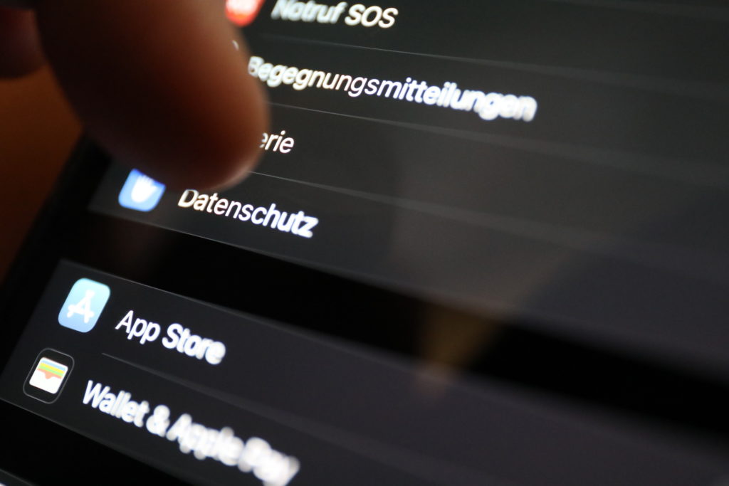 Datenschutz auf dem iPhone: Tracking lässt sich abschalten; Rechte: WDR/Schieb