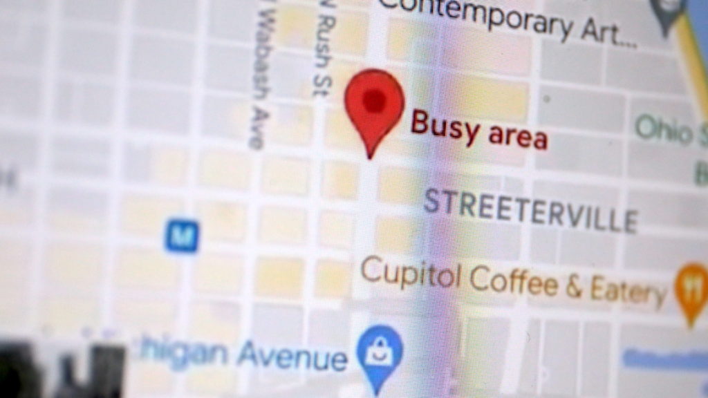 Die App zeigt an, wo es "busy" (voll) ist; Rechte: WDR/Schieb