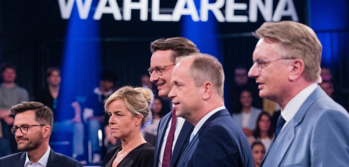 "Wahlarena" mit den Spitzenkandidaten zur Landtagswahl (Foto: dpa)