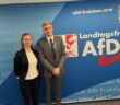 Mia und Niklas im Fraktionsbereich der NRW-AfD. (Foto: Ullrich)